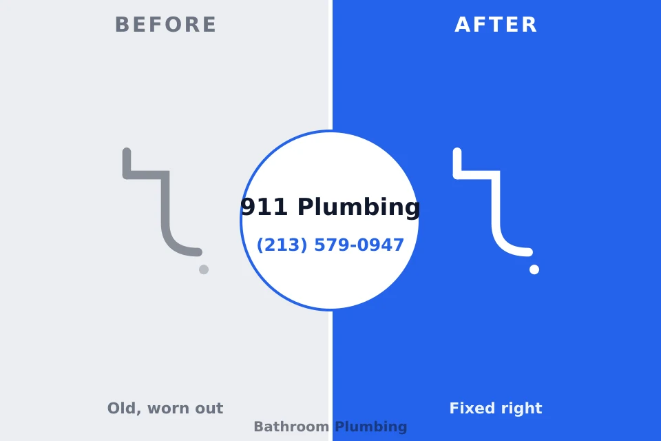 Before and after: plumbing company Rising Sun, MD
